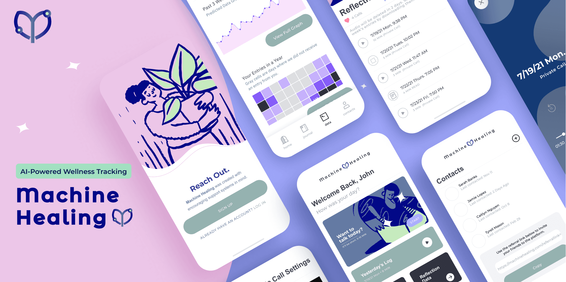 Machine Healing App Mockup